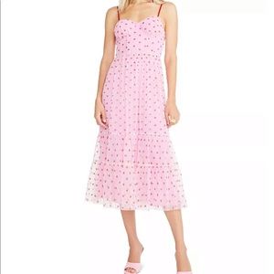 Betsy Johnson heart midi dress